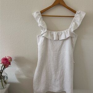 Lilly Pulitzer White Ruffle Mini Dress